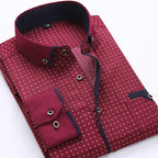 Chemise À Manches Longues Avec Col Classique Pour Homme | Idéale Pour Bureau Et Sorties