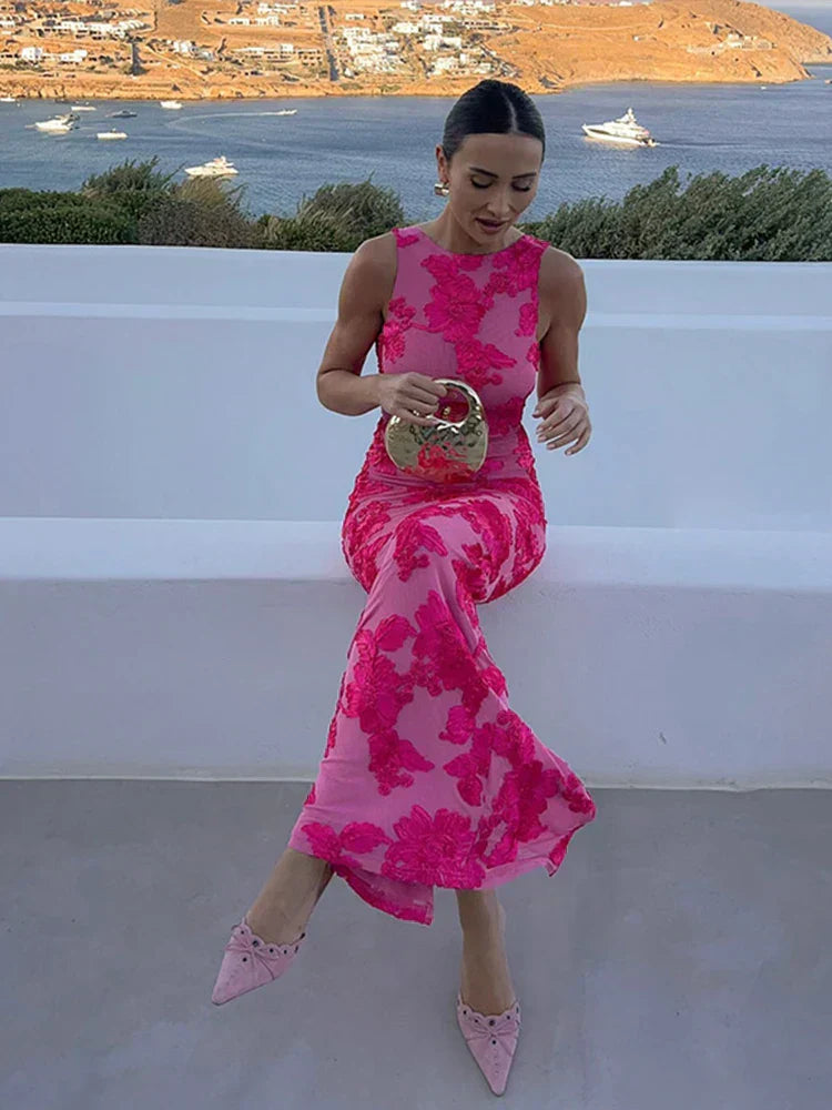 Robe Maxi Fleurie Avec Coupe Fluide Pour Femme | Idéale Pour L'Été