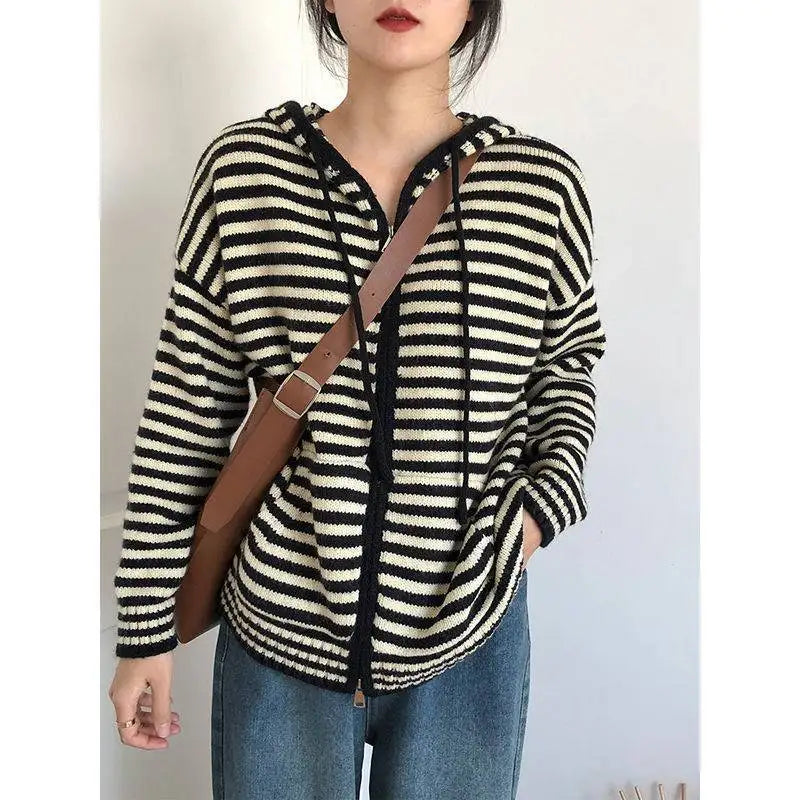Pull À Capuche Avec Motif Rayé Pour Adultes | Idéal Pour Un Usage Décontracté