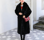 Manteau Long en Peluche à Coupe Ample pour Femme | Idéal pour l’Automne et l’Hiver