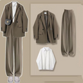 Ensemble Trois Pièces Avec Blazer Et Pantalon Pour Femmes | Idéal Pour Tenues Quotidiennes Et Sorties