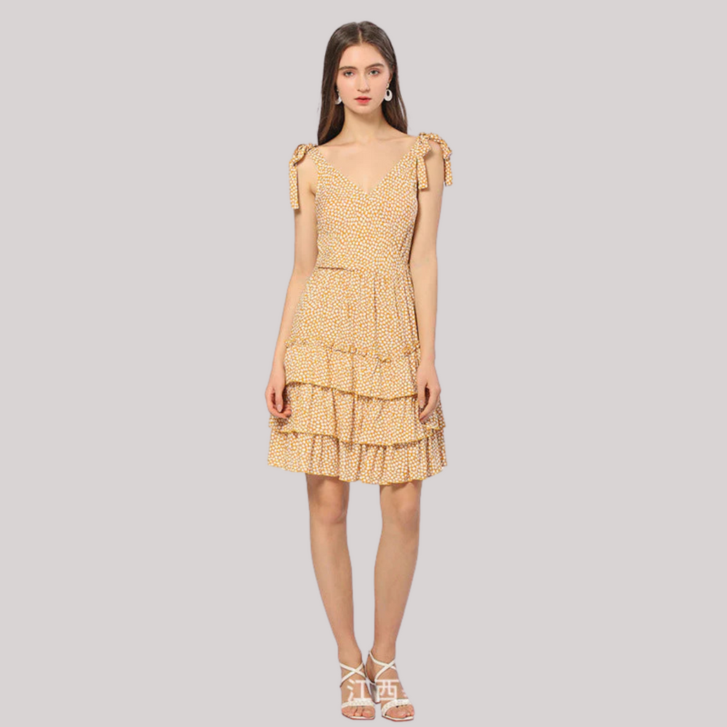 Robe Midi Décontractée Avec Encolure En V Pour Femme | Idéale Pour Usage Quotidien