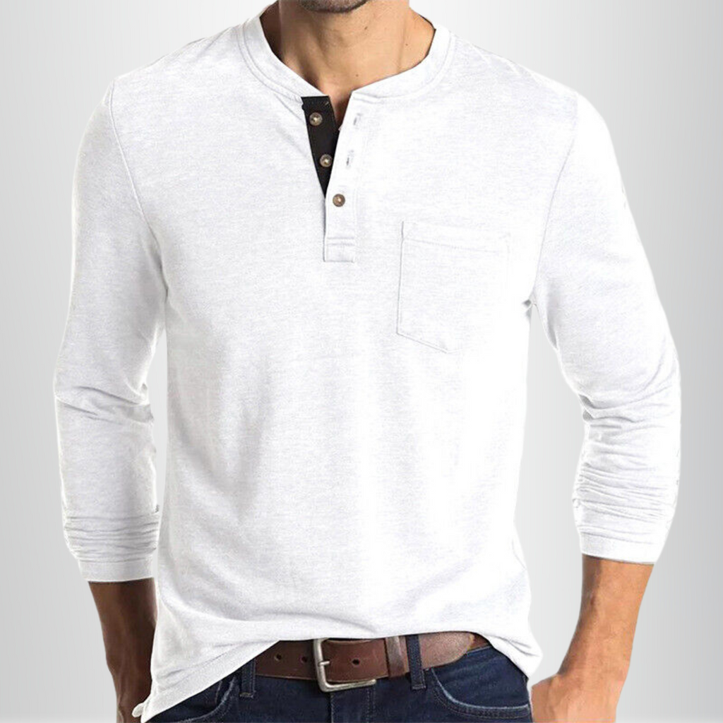 T-shirt À Manches Longues Pour Hommes Avec Coupe Ajustée | Idéal Pour Usage Quotidien
