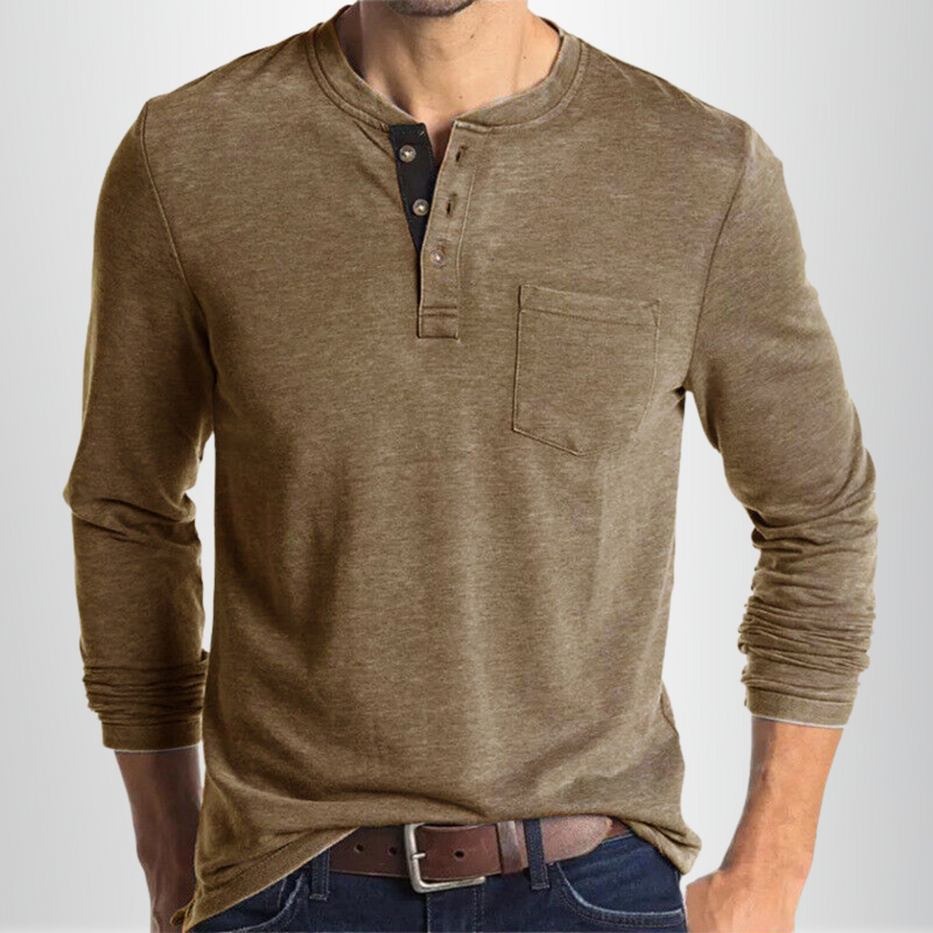 T-shirt À Manches Longues Pour Hommes Avec Coupe Ajustée | Idéal Pour Usage Quotidien