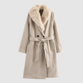 Manteau D’Hiver Long avec Ceinture Amovible pour Femme | Idéal pour La Saison Froide