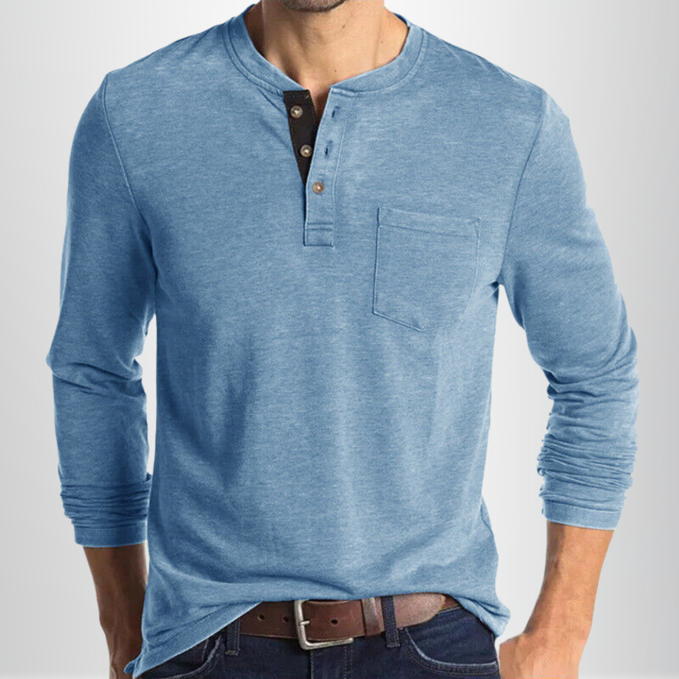T-shirt À Manches Longues Pour Hommes Avec Coupe Ajustée | Idéal Pour Usage Quotidien