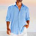 Chemise à Manches Longues avec Coupe Droite pour Homme | Idéal pour le Bureau et les Événements