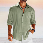 Chemise à Manches Longues avec Coupe Droite pour Homme | Idéal pour le Bureau et les Événements