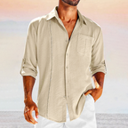 Chemise à Manches Longues avec Coupe Droite pour Homme | Idéal pour le Bureau et les Événements