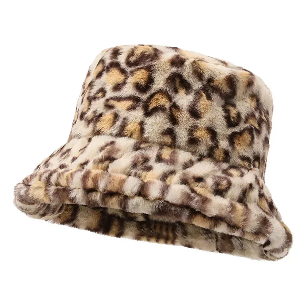 Chapeau Bob à Motif Léopard avec Finition Douce pour Adultes | Idéal pour l’Hiver