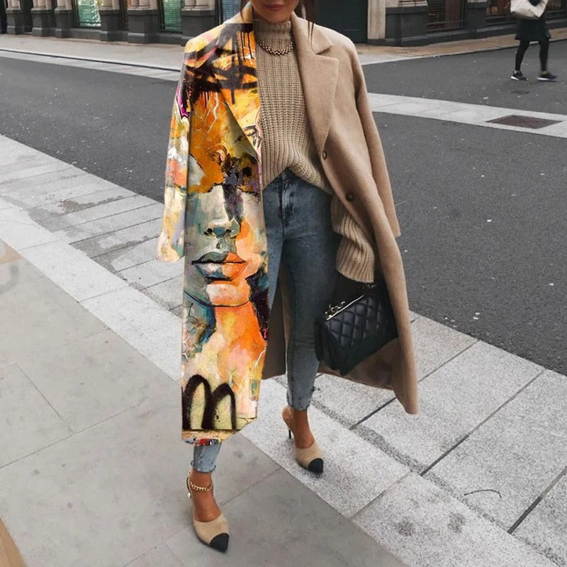 Veste Longue pour Femmes avec Coupe Ample | Pour Usage Quotidien