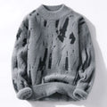 Pull pour Homme avec Motif Abstrait et Col Rond | Idéal pour l’Hiver