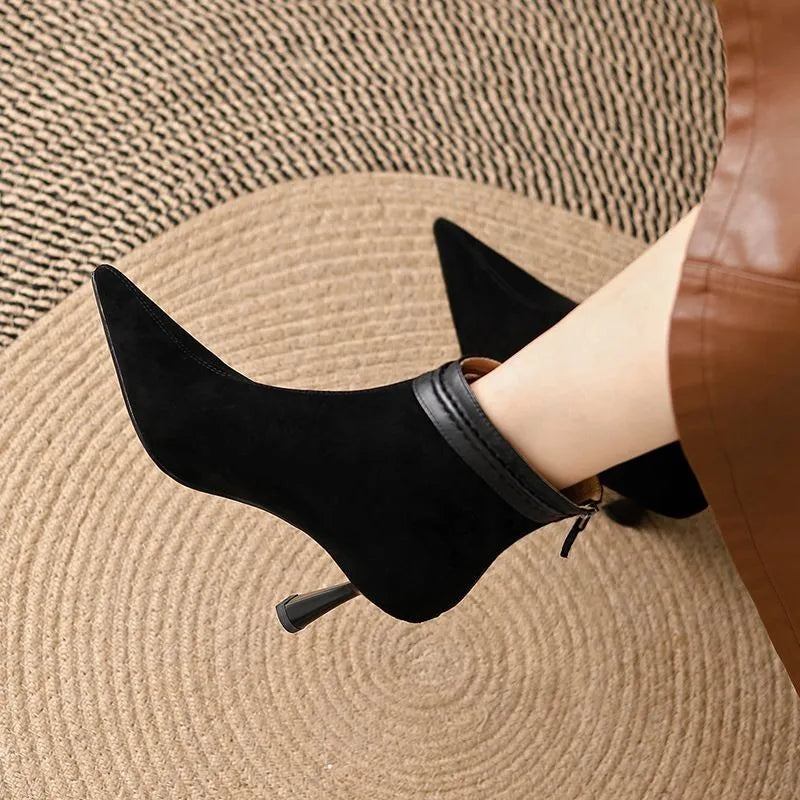 Bottines à Bout Pointu avec Talon Fin pour Femme | Idéal pour Occasions Formelles