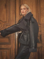 Veste Zippée à Col Revers avec Doublure Intérieure pour Femme | Idéale pour l’Automne et l’Hiver