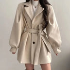 Trench-Coat Avec Ceinture Et Coupe Oversize Pour Femme | Idéal Pour Mi-Saison
