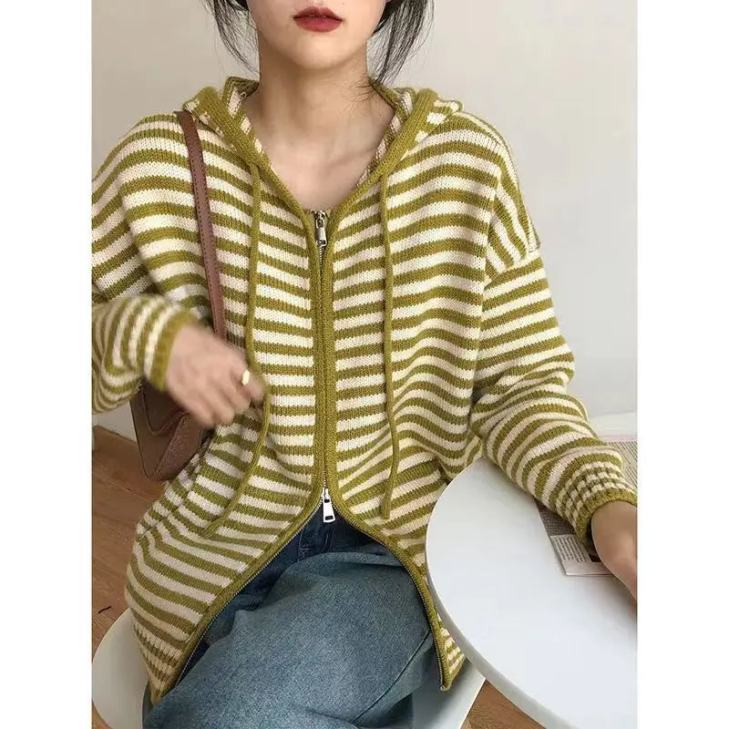 Pull À Capuche Avec Motif Rayé Pour Adultes | Idéal Pour Un Usage Décontracté
