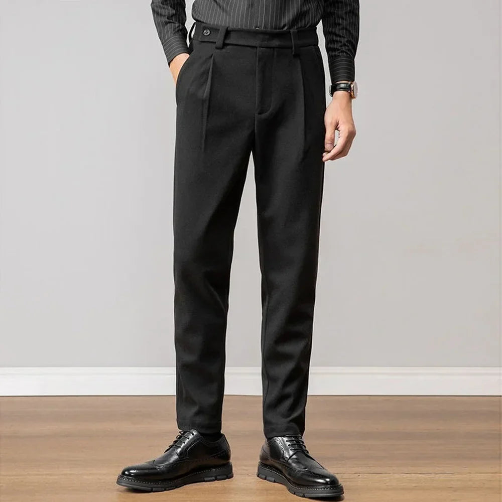 Pantalon Slim Fit Décontracté pour Homme avec Tissu Extensible | Idéal pour un Usage Quotidien