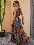 Robe Longue d'Été à Coupe Fluide pour Femme | Idéale pour les Vacances et les Journées Chaudes