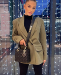 Blazer Croisé Avec Col À Revers Pour Femme | Idéal Pour Le Travail Ou Les Occasions Décontractées