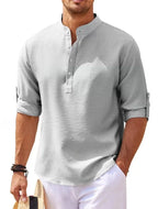Chemise Décontractée À Manches Longues pour Homme avec Col Classique | Idéale pour Le Quotidien