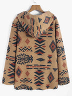 Cardigan Long À Motifs Géométriques pour Femme | Idéal pour L’Hiver Et La Maison