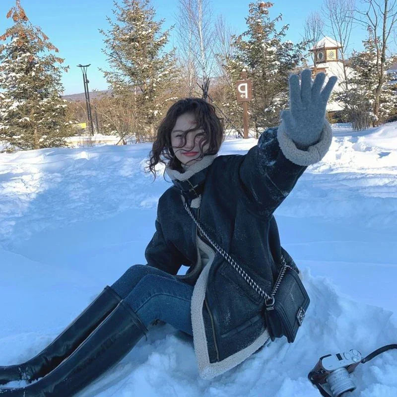 Manteau d’Hiver avec Bordure Texturée pour Femmes | Idéal pour Saison Froide