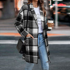 Manteau Mi-Saison à Coupe Droite pour Femme | Idéal pour l’Automne