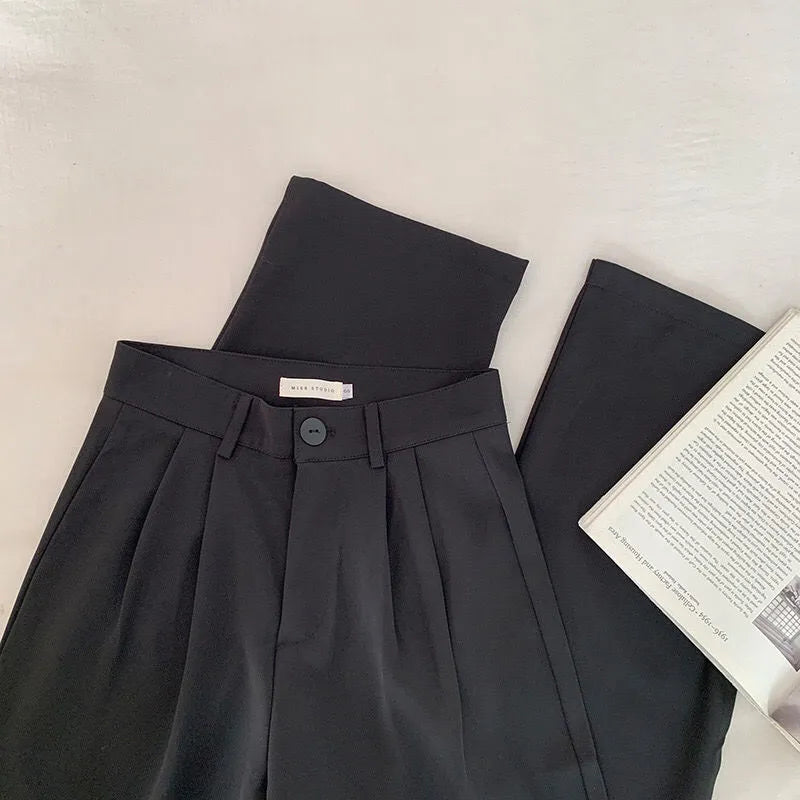 Pantalon Taille Haute Avec Jambes Évasées Pour Femmes | Idéal Pour Toutes Saisons