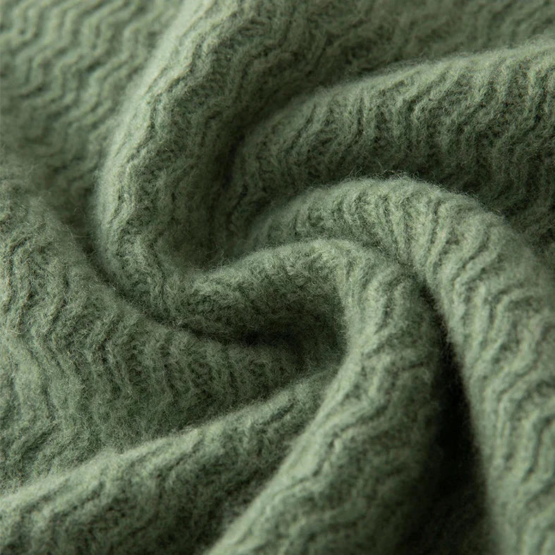 Pull En Maille Avec Col Demi-Zip Et Détails Côtelés En Zigzag Pour Homme | Idéal Pour La Superposition Quotidienne