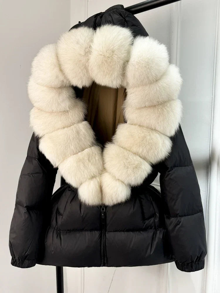 Doudoune avec Capuche Et Col Amovible pour Femmes | Idéal pour L’hiver