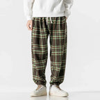 Pantalon De Survêtement À Motif À Carreaux Avec Taille Élastique Pour Homme | Idéal Pour Un Usage Décontracté