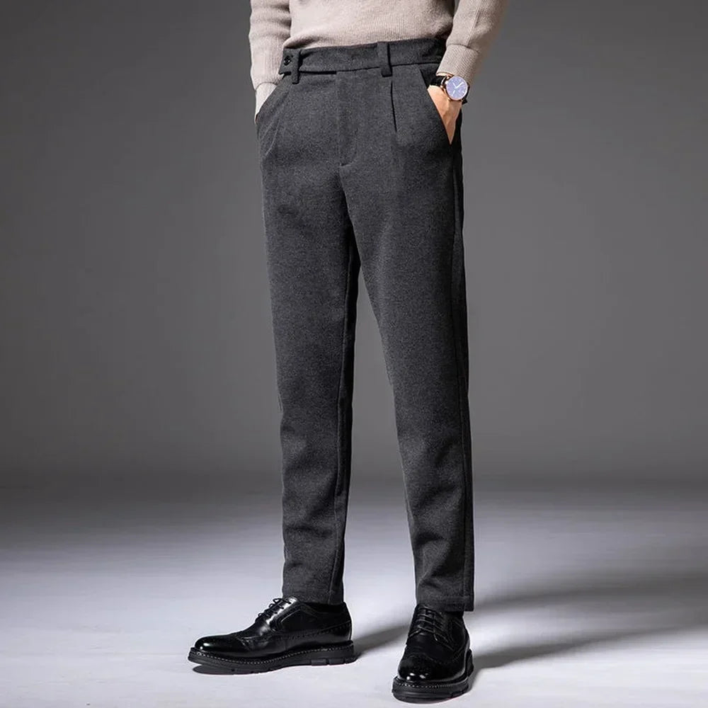 Pantalon Slim Fit Décontracté pour Homme avec Tissu Extensible | Idéal pour un Usage Quotidien