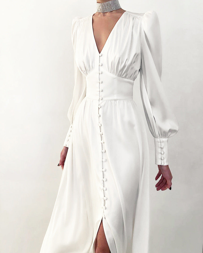 Robe Avec Manches Bouffantes Et Coupe Ajustée Pour Femme | Idéal Pour Occasions Formelles