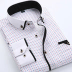 Chemise À Manches Longues Avec Col Classique Pour Homme | Idéale Pour Bureau Et Sorties