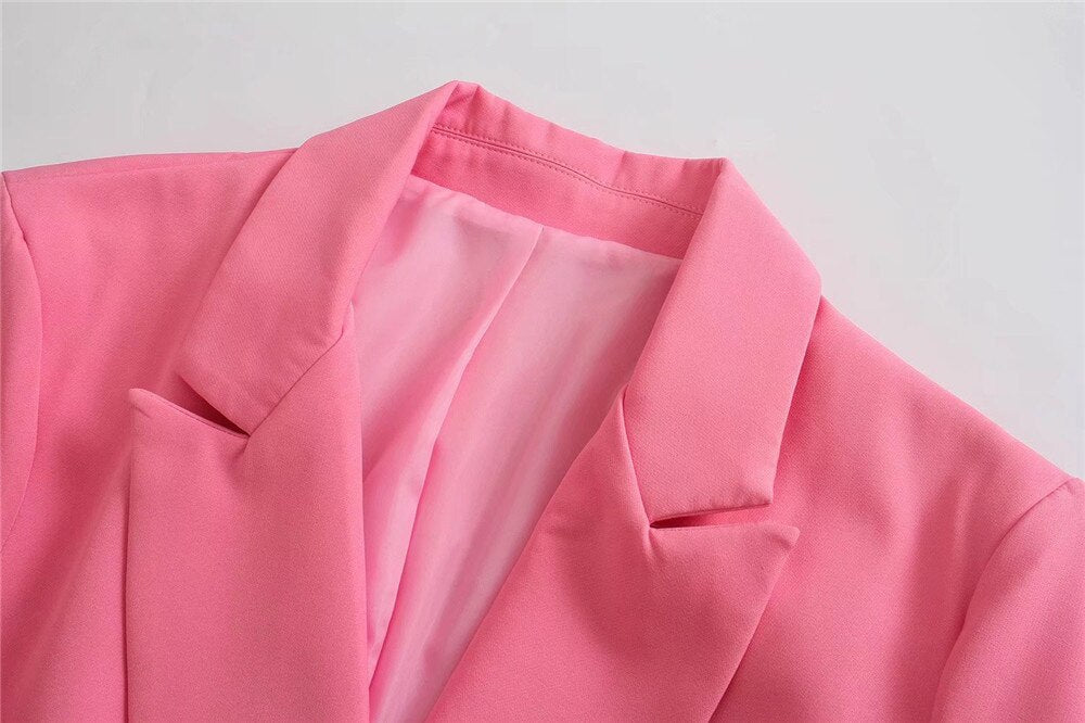 Blazer Croisé Avec Col À Revers Pour Femme | Idéal Pour Le Travail Ou Les Occasions Décontractées