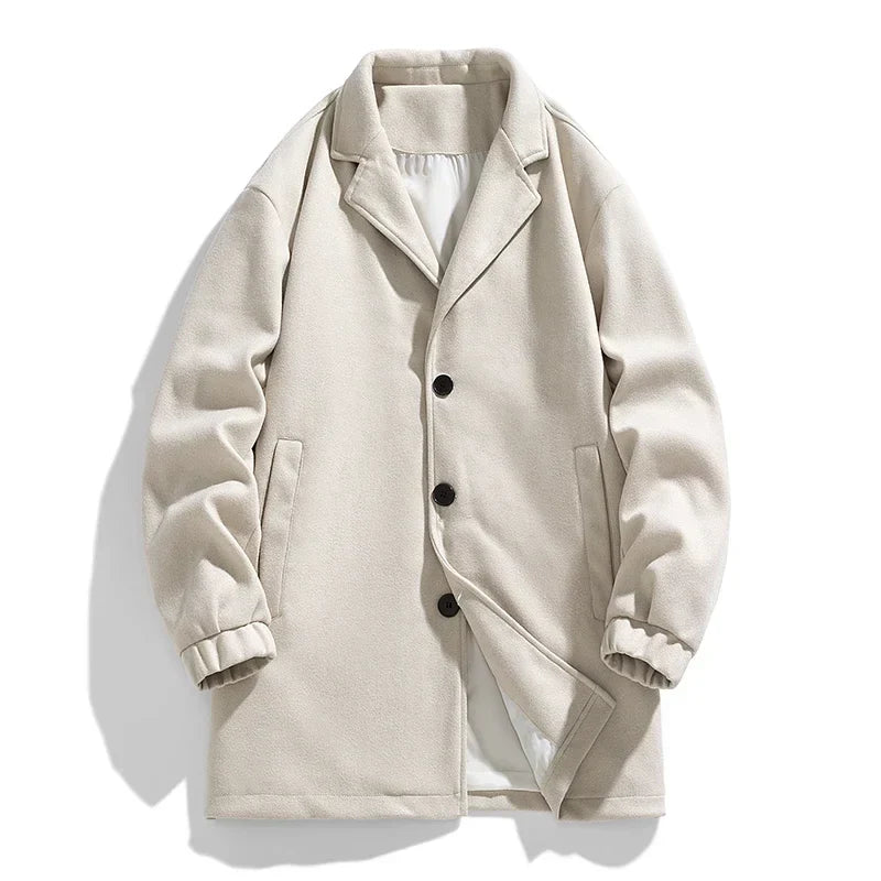 Trench avec Fermeture À Boutons pour Homme | Idéal pour Les Saisons De Transition