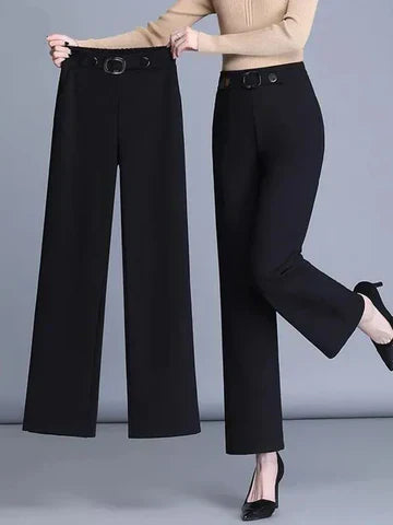 Pantalon Large Taille Haute Avec Coupe Droite Pour Femmes | Idéal Pour Usage Quotidien
