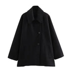 Manteau Long Oversize de Style Trench pour Femme avec Manches Longues | Idéal pour l’Automne et l’Hiver