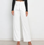 Pantalon à Jambes Larges avec Taille Haute pour Femme | Idéal pour la Mi-Saison ou l’Usage Quotidien