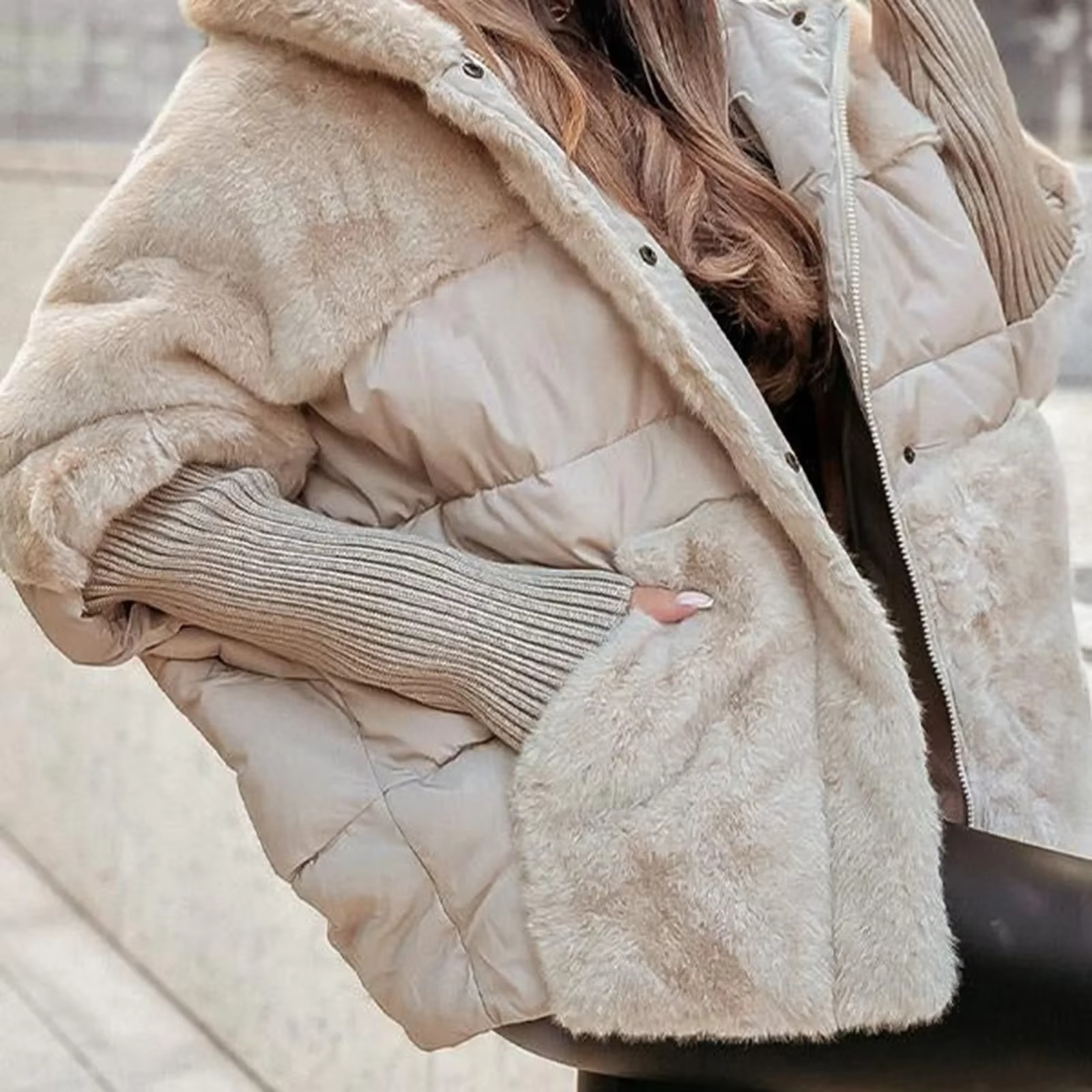 Manteau d’Hiver avec Manches Longues pour Femme | Idéal pour l’Automne et l’Hiver
