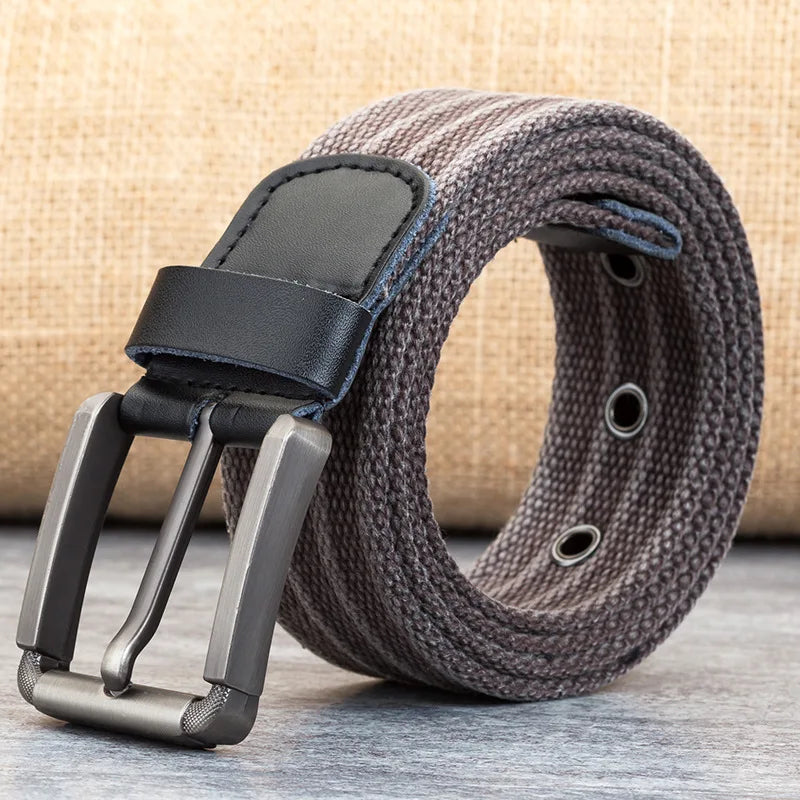 Ceinture En Canvas Avec Boucle Pour Homme | Idéal Pour Tenues Quotidiennes Et Décontractées