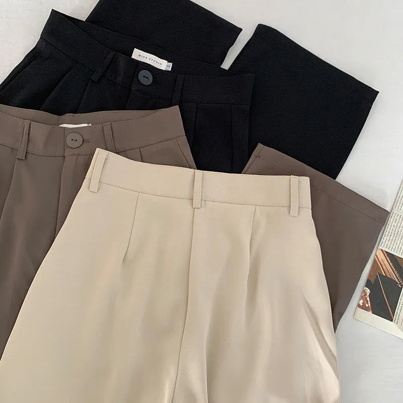 Pantalon Taille Haute Avec Jambes Évasées Pour Femmes | Idéal Pour Toutes Saisons