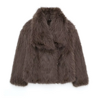 Manteau avec Col Oversize pour Femme | Idéal pour l’Hiver et les Occasions Spéciales