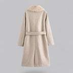 Manteau D’Hiver Long avec Ceinture Amovible pour Femme | Idéal pour La Saison Froide