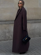 Trenchcoat Longue pour Femme avec Boutonnage Double | Idéal pour Mi-Saison