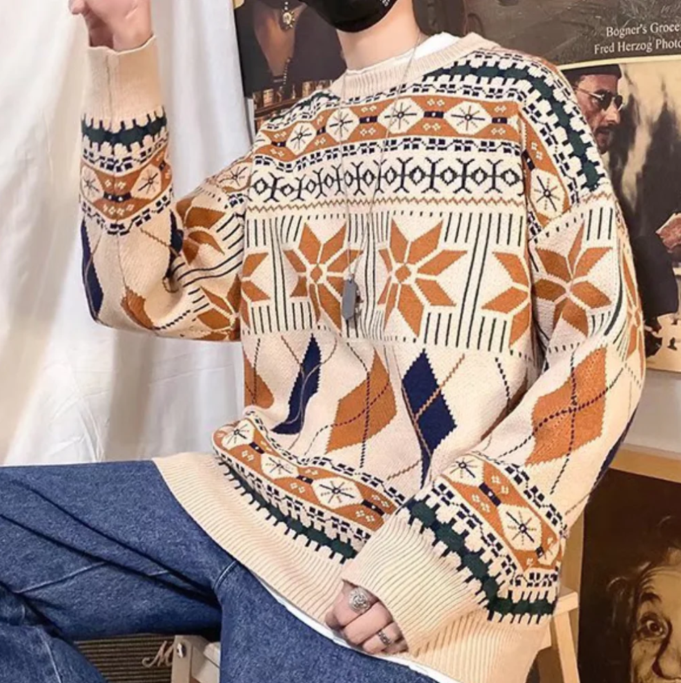 Pull Tricoté Coupe Oversize pour Hommes | Idéal pour un Usage Quotidien