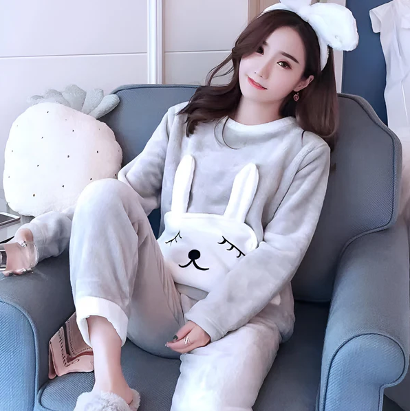 Pyjama Deux Pièces Doux pour Femme | Idéal pour la Détente à la Maison