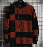 Pull Rayé à Col Rond avec Style Rétro pour Homme | Idéal pour le Quotidien et les Sorties