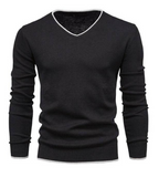 Pull À Col En V Avec Coupe Ajustée Pour Homme | Idéal Pour Les Tenues Quotidiennes