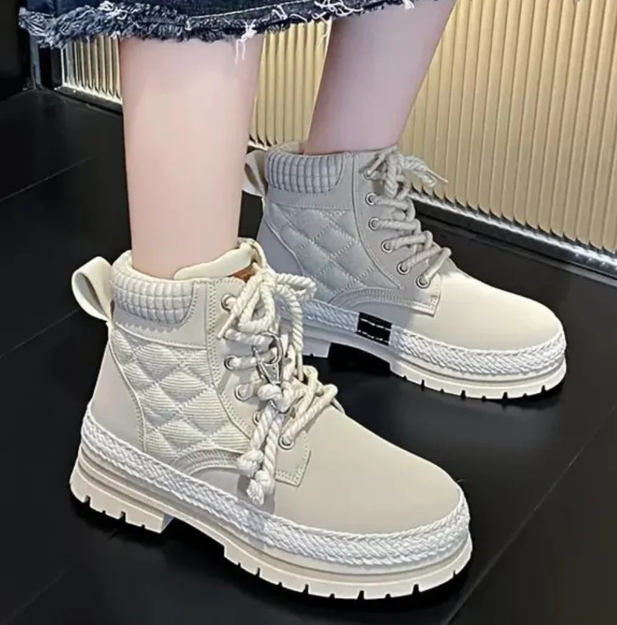 Bottines Montantes avec Doublure Intérieure pour Femmes | Idéal pour l’Hiver